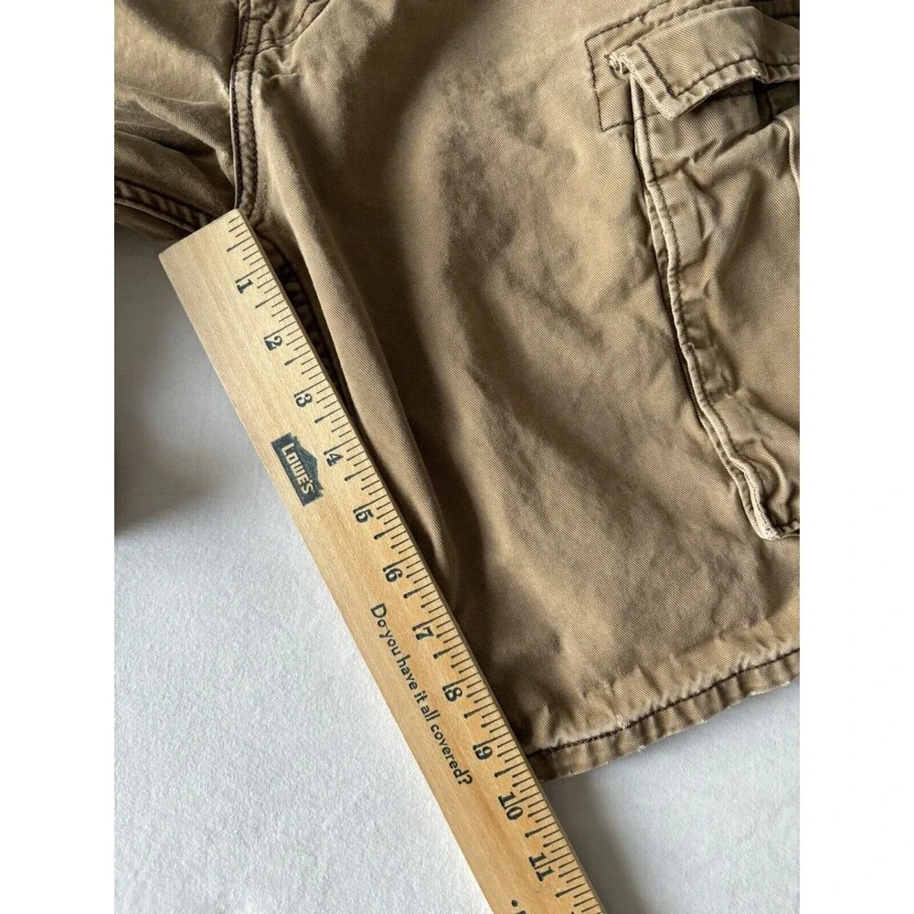 Levis Shorts Mens 36 Brown Baggy Cargo Long Loose Y2K‎ Skater Twill Outdoor